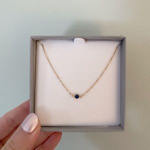 Haverhill Solid 14k Gold Sapphire Birthstone Necklace